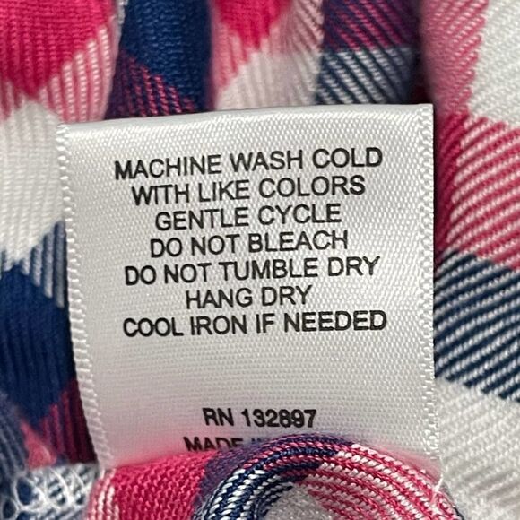 Jane & Delancey Blouse Picnic Pleasant Plaid Off The Shoulder Top Red Small - Picture 7 of 10